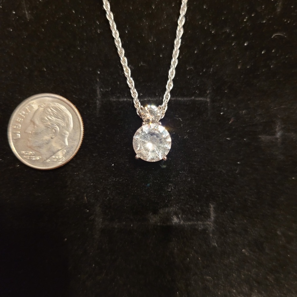 Swarovski pendant & 16-18” adjustable chain